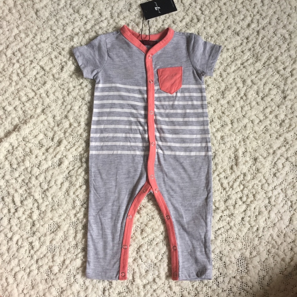 NWT 7 For All Mankind Cover All, 3-6 mths